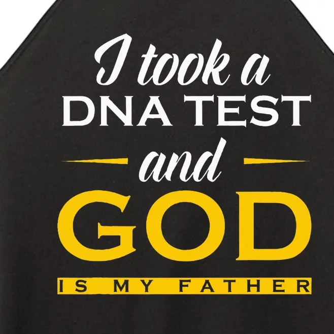 I Took A Dna Test God Is My Father Jesus Christian Women’s Perfect Tri Rocker Tank