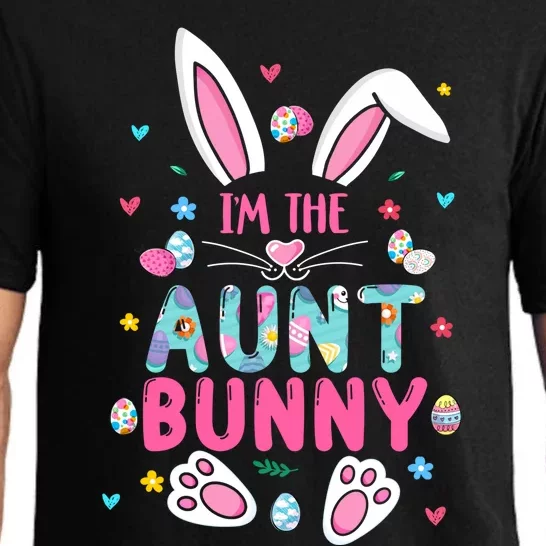 I'm The Aunt Bunny Happy Easter Cute Aunt Bunny Lover Cool Gift Pajama Set