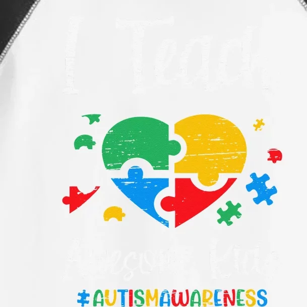 I Teach Awesome Autism Awareness For A Sped Teacher Toddler Fine Jersey T-Shirt