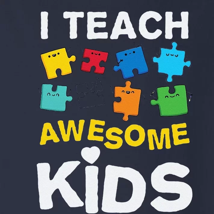 I Teach Awesome Autism Awareness Toddler Long Sleeve Shirt