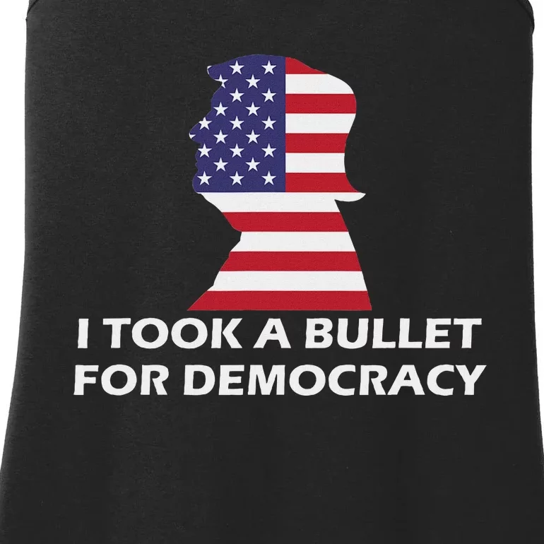 I Took A Bullet For Democracy Ladies Essential Tank