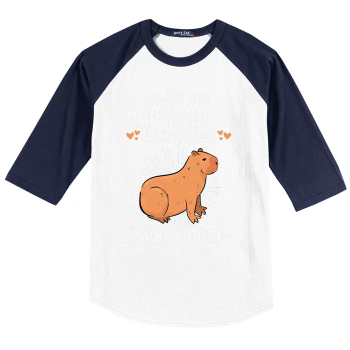 if there are no capybaras capybara  Rodent Lover Baseball Sleeve Shirt