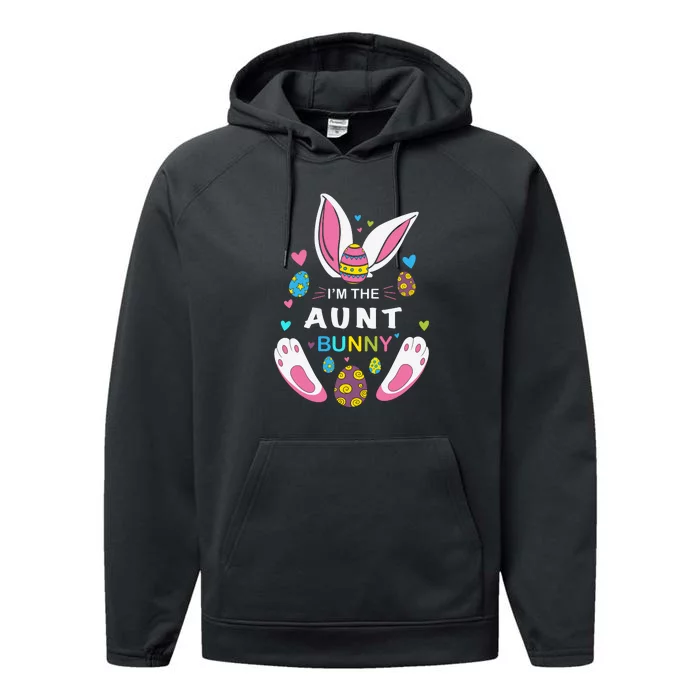 I’m The Aunt Bunny Matching Family Easter Day Gift Performance Fleece Hoodie