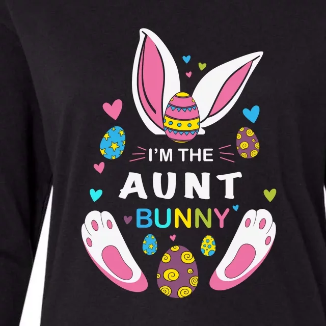 I’m The Aunt Bunny Matching Family Easter Day Gift Womens Cotton Relaxed Long Sleeve T-Shirt