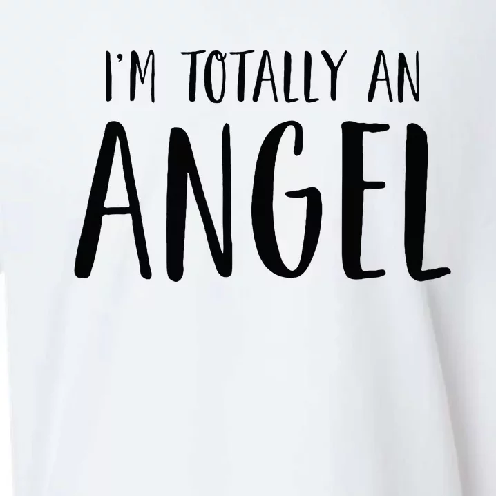 IM Totally An Angel Funny Halloween Christmas Gifts Sueded Cloud Jersey T-Shirt