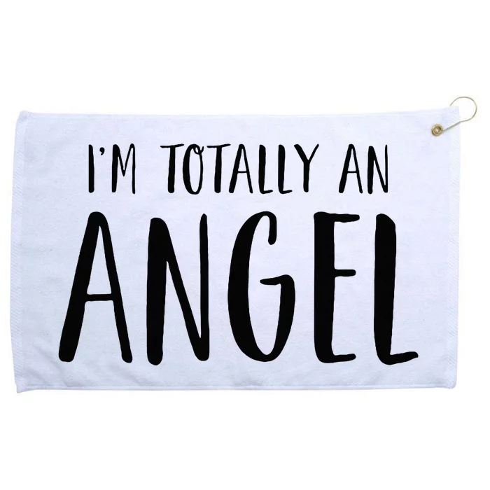 IM Totally An Angel Funny Halloween Christmas Gifts Grommeted Golf Towel