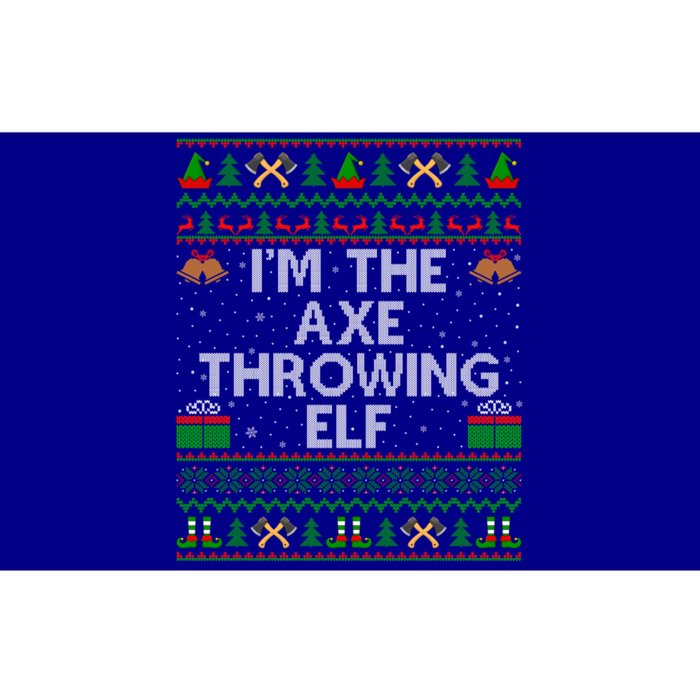 I'm The Axe Throwing Elf Ugly Axe Thrower Christmas Cool Gift Bumper Sticker