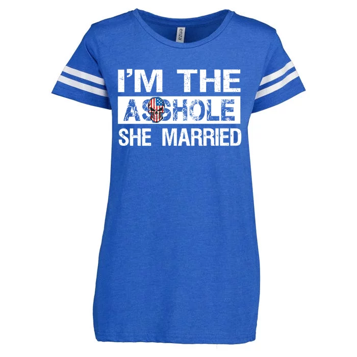 I'm The Asshole She Married Meaningful Gift Enza Ladies Jersey Football T-Shirt