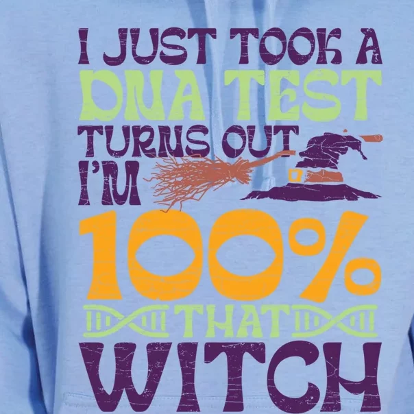 I Took A Dna Test Turns Out Im 100% Percent Witch Halloween Gift Unisex Surf Hoodie