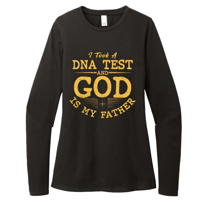 I Took A DNA Test And God Is My Father Womens CVC Long Sleeve Shirt