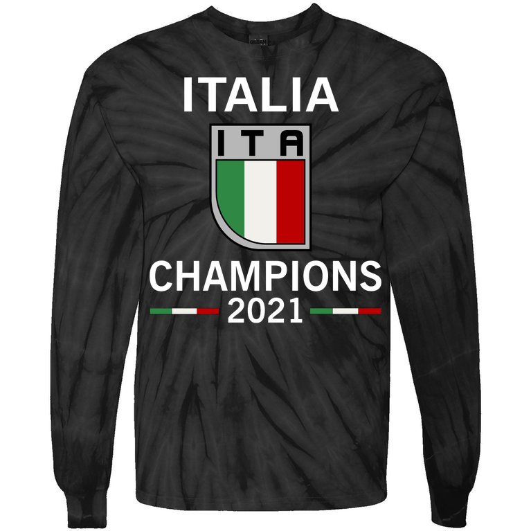 Italia 2021 Champions Italy Futbol Soccer Tie-Dye Long Sleeve Shirt