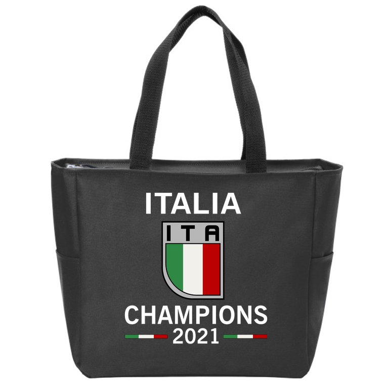 Italia 2021 Champions Italy Futbol Soccer Zip Tote Bag