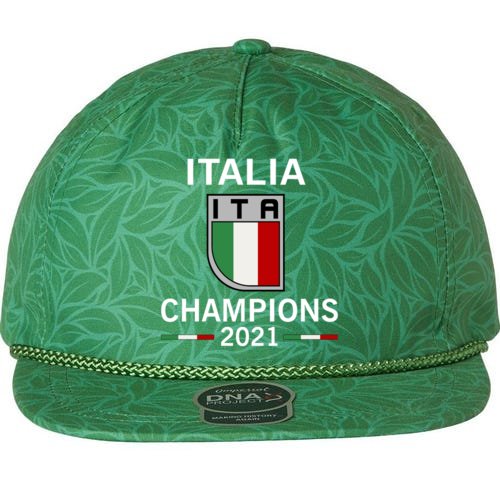 Italia 2021 Champions Italy Futbol Soccer Aloha Rope Hat