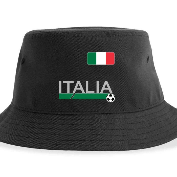 Italia Azzurri Supporter Italian Soccer Team Sustainable Bucket Hat