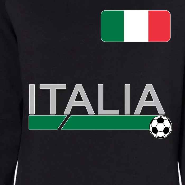 Italia Azzurri Supporter Italian Soccer Team Womens California Wash Sweatshirt