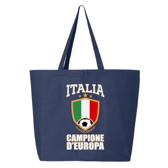 Italia Campione D'Europa Soccer Flag Shield Logo 25L Jumbo Tote