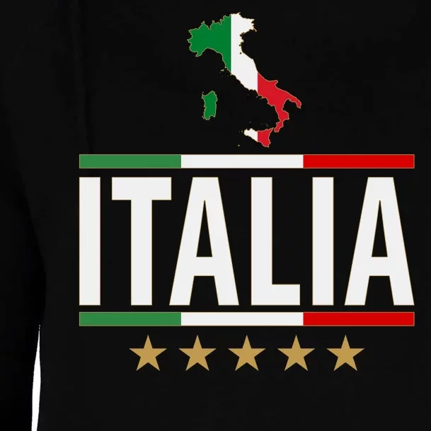 Italia Italy Soccer Football Champions Womens Funnel Neck Pullover Hood