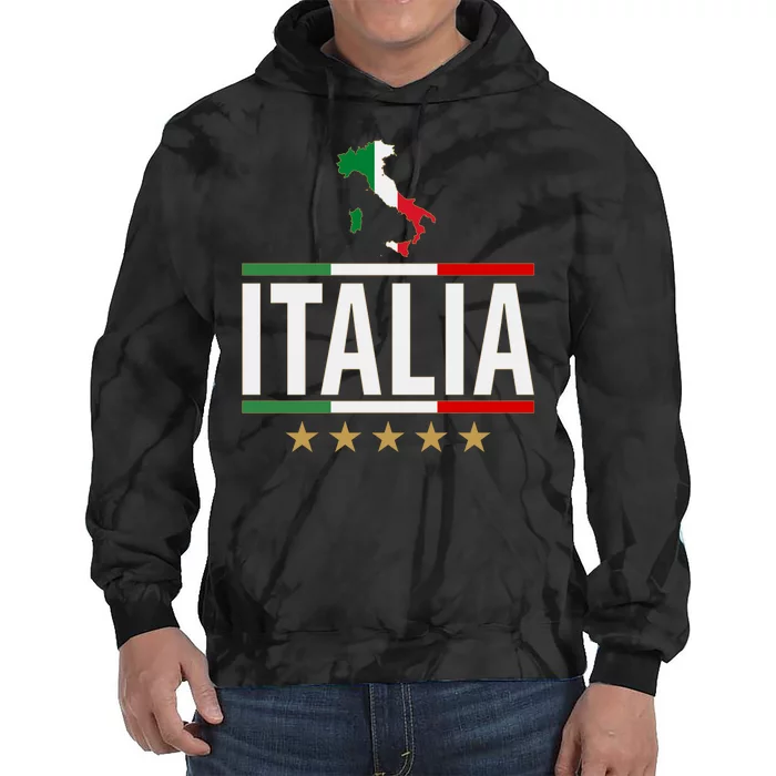 Italia Italy Soccer Football Champions Tie Dye Hoodie