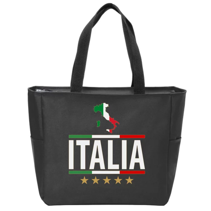 Italia Italy Soccer Football Champions Zip Tote Bag