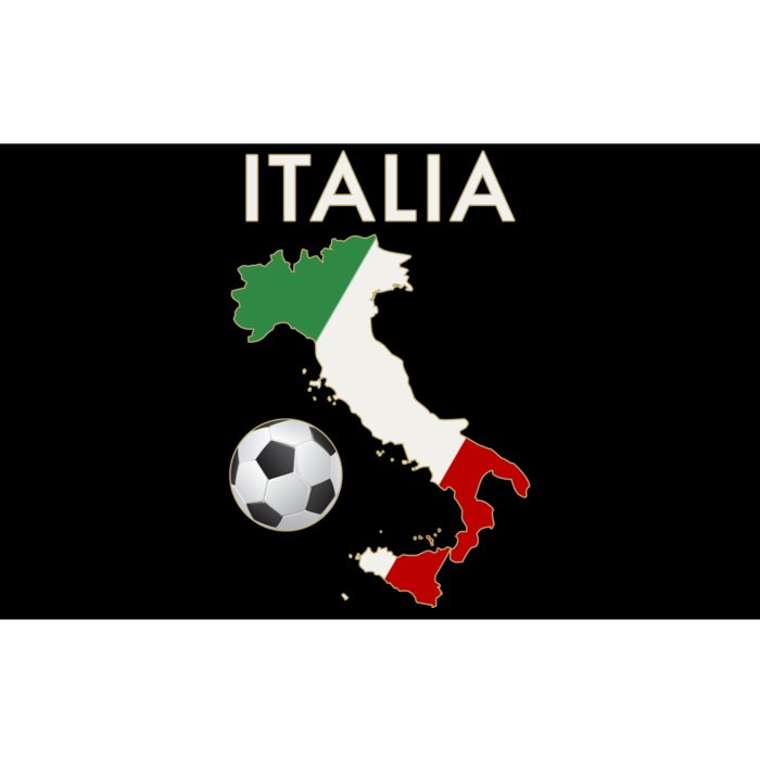 Italia Italy Soccer Football Map Flag colors Bumper Sticker