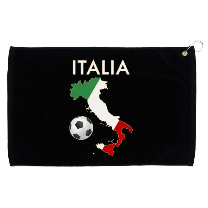 Italia Italy Soccer Football Map Flag colors Grommeted Golf Towel