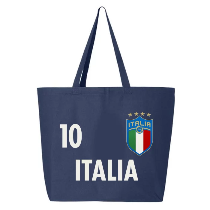 Italia Italy Soccer No 10 Shield Logo 25L Jumbo Tote