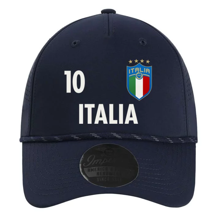 Italia Italy Soccer No 10 Shield Logo Performance The Dyno Cap