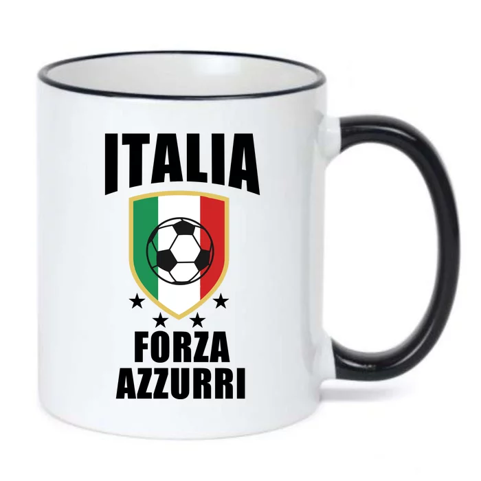 Italia Soccer Forza Azzurri Black Color Changing Mug