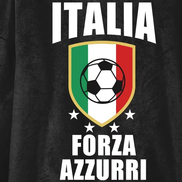 Italia Soccer Forza Azzurri Hooded Wearable Blanket