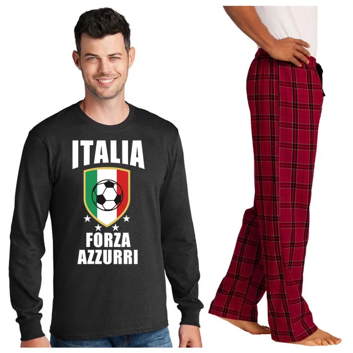 Italia Soccer Forza Azzurri Long Sleeve Pajama Set