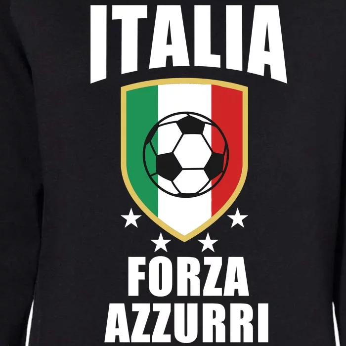 Italia Soccer Forza Azzurri Womens California Wash Sweatshirt