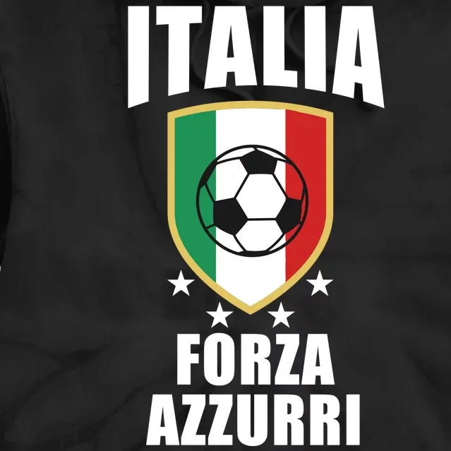 Italia Soccer Forza Azzurri Tie Dye Hoodie