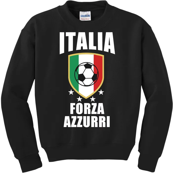 Italia Soccer Forza Azzurri Kids Sweatshirt