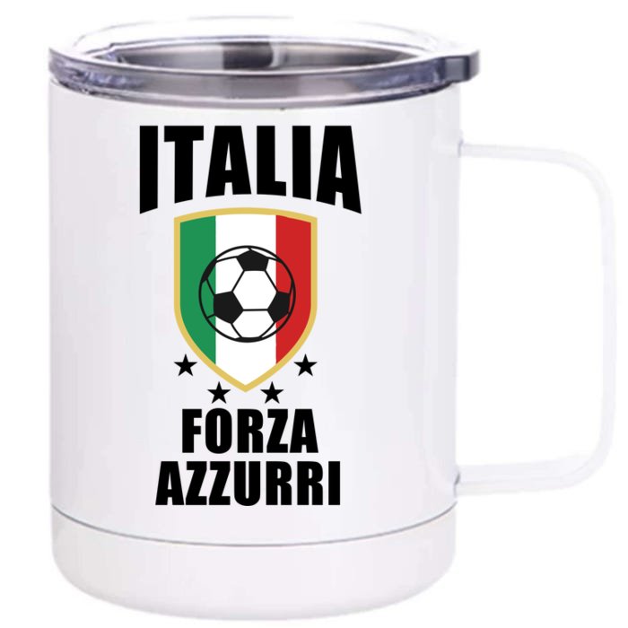 Italia Soccer Forza Azzurri Front & Back 12oz Stainless Steel Tumbler Cup