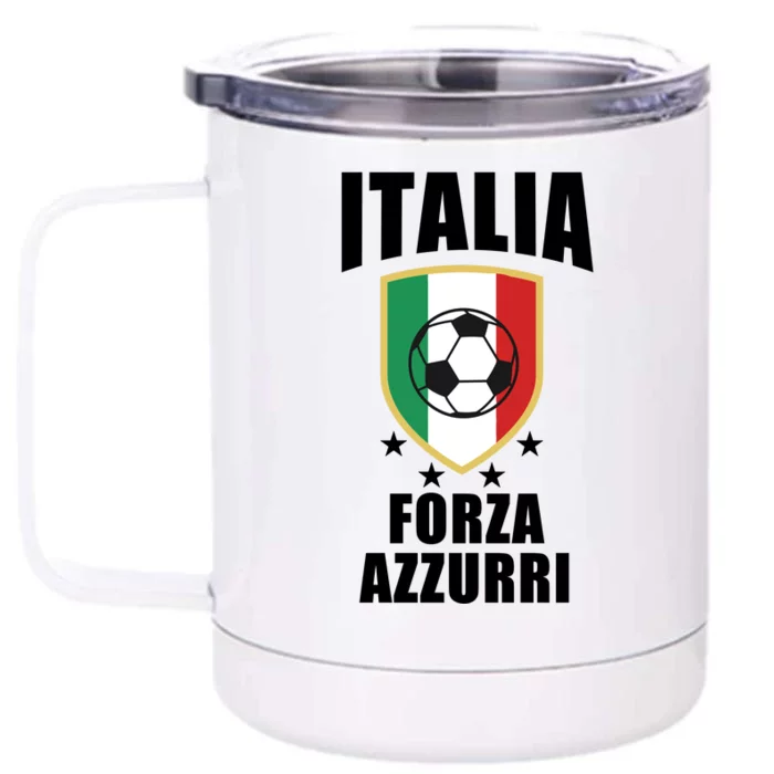 Italia Soccer Forza Azzurri Front & Back 12oz Stainless Steel Tumbler Cup