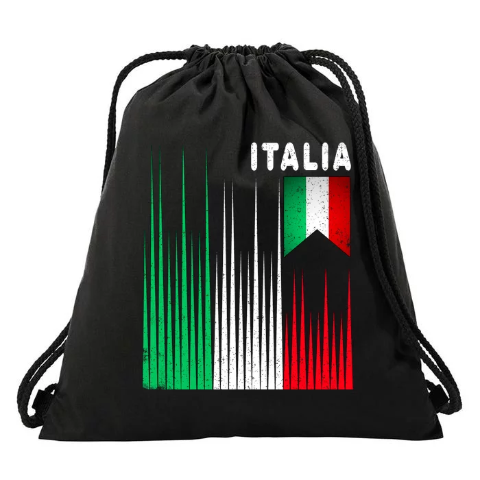 Italia Soccer Jersey Vintage Drawstring Bag