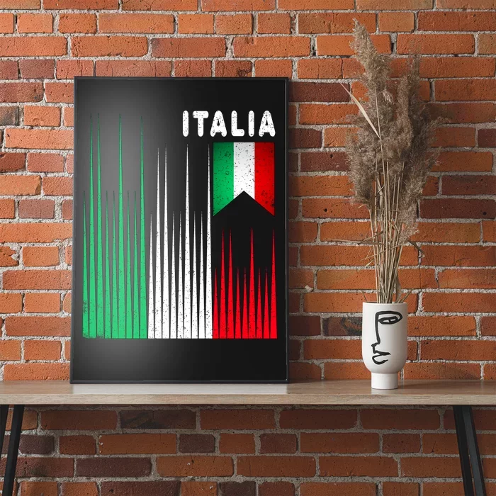 Italia Soccer Jersey Vintage Poster