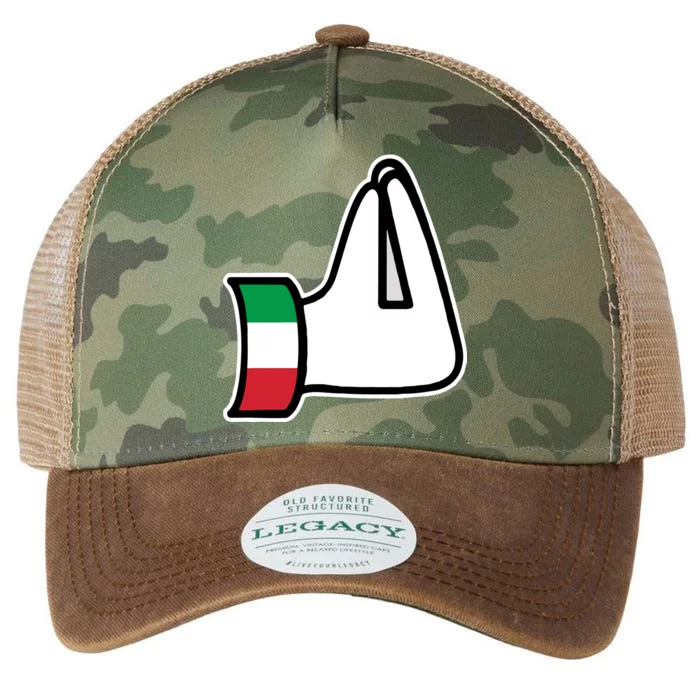 Italian Hand Gesture Funny Legacy Tie Dye Trucker Hat