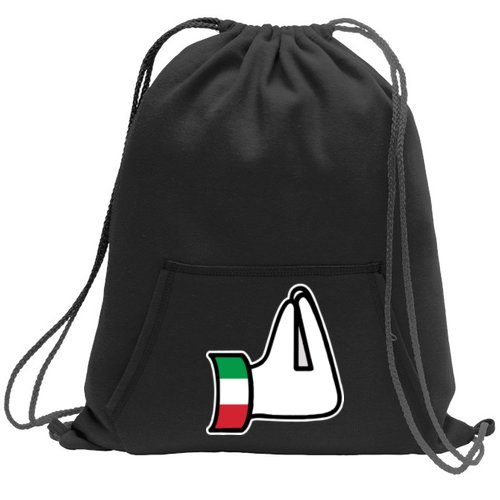 Italian Hand Gesture Funny Sweatshirt Cinch Pack Bag