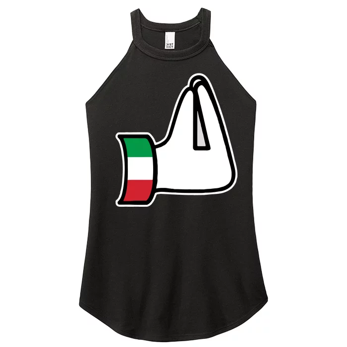 Italian Hand Gesture Funny Women’s Perfect Tri Rocker Tank