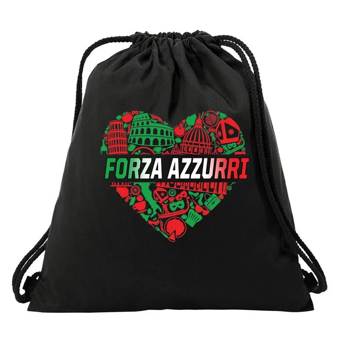 Italian Heart Forza Azzurri Drawstring Bag