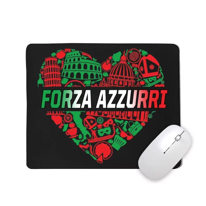 Italian Heart Forza Azzurri Mousepad