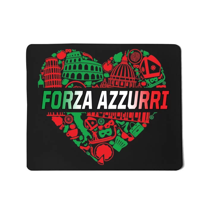 Italian Heart Forza Azzurri Mousepad