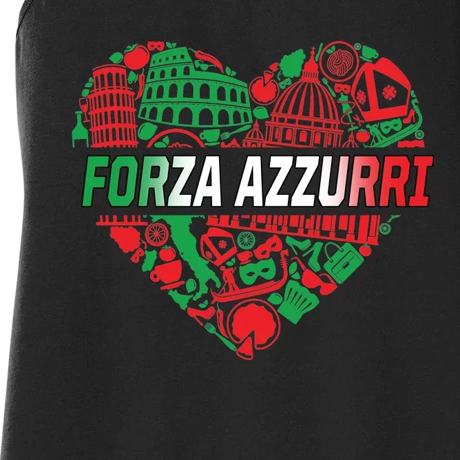 Italian Heart Forza Azzurri Women's Racerback Tank