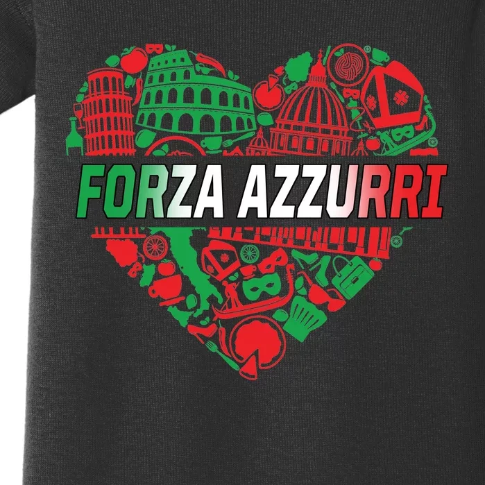 Italian Heart Forza Azzurri Baby Bodysuit