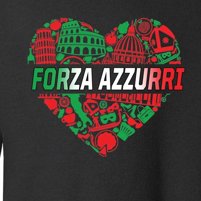 Italian Heart Forza Azzurri Toddler Sweatshirt