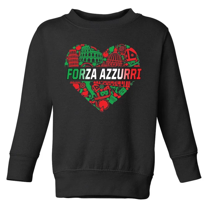 Italian Heart Forza Azzurri Toddler Sweatshirt