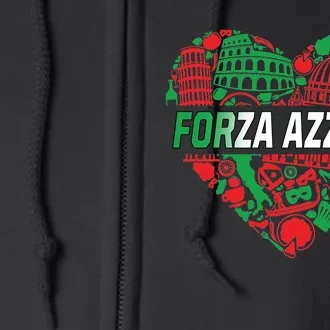 Italian Heart Forza Azzurri Full Zip Hoodie