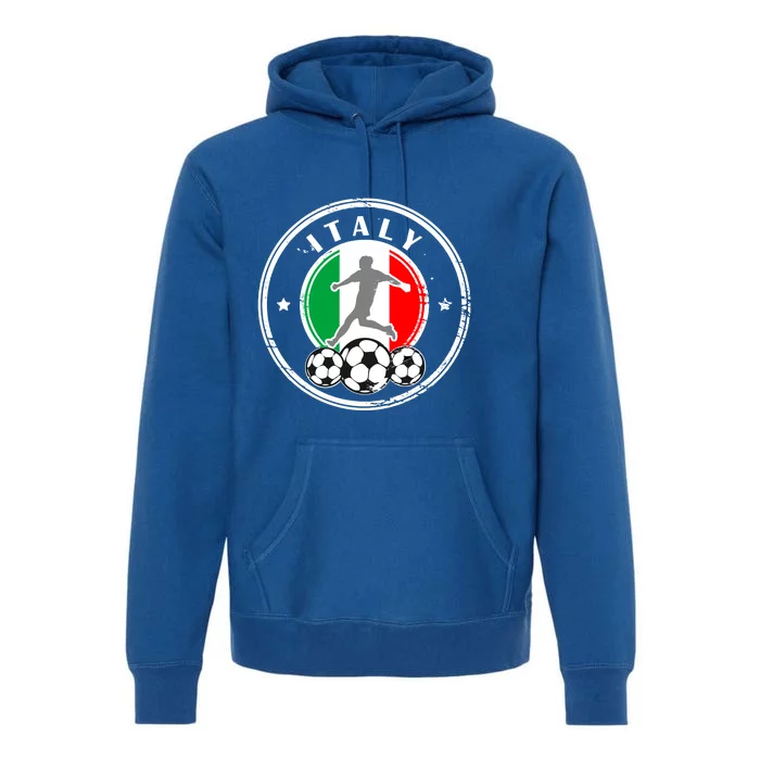 Italian Italia Soccer Italy Premium Hoodie