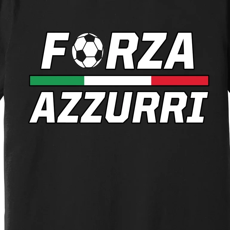 Italian Soccer Forza Azzurri Premium T-Shirt